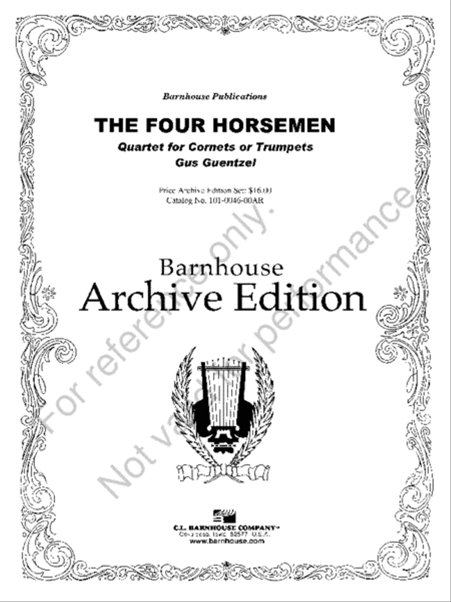 The Four Horsemen The Four Horsemen Trumpet scores gallery preview page 2