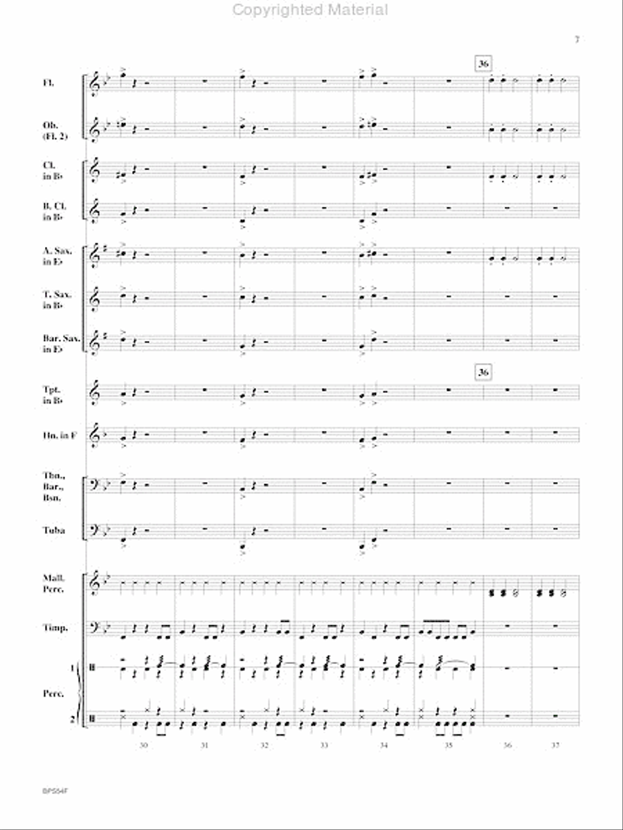 Santa's Noisy Workshop Concert Band scores gallery preview page 8