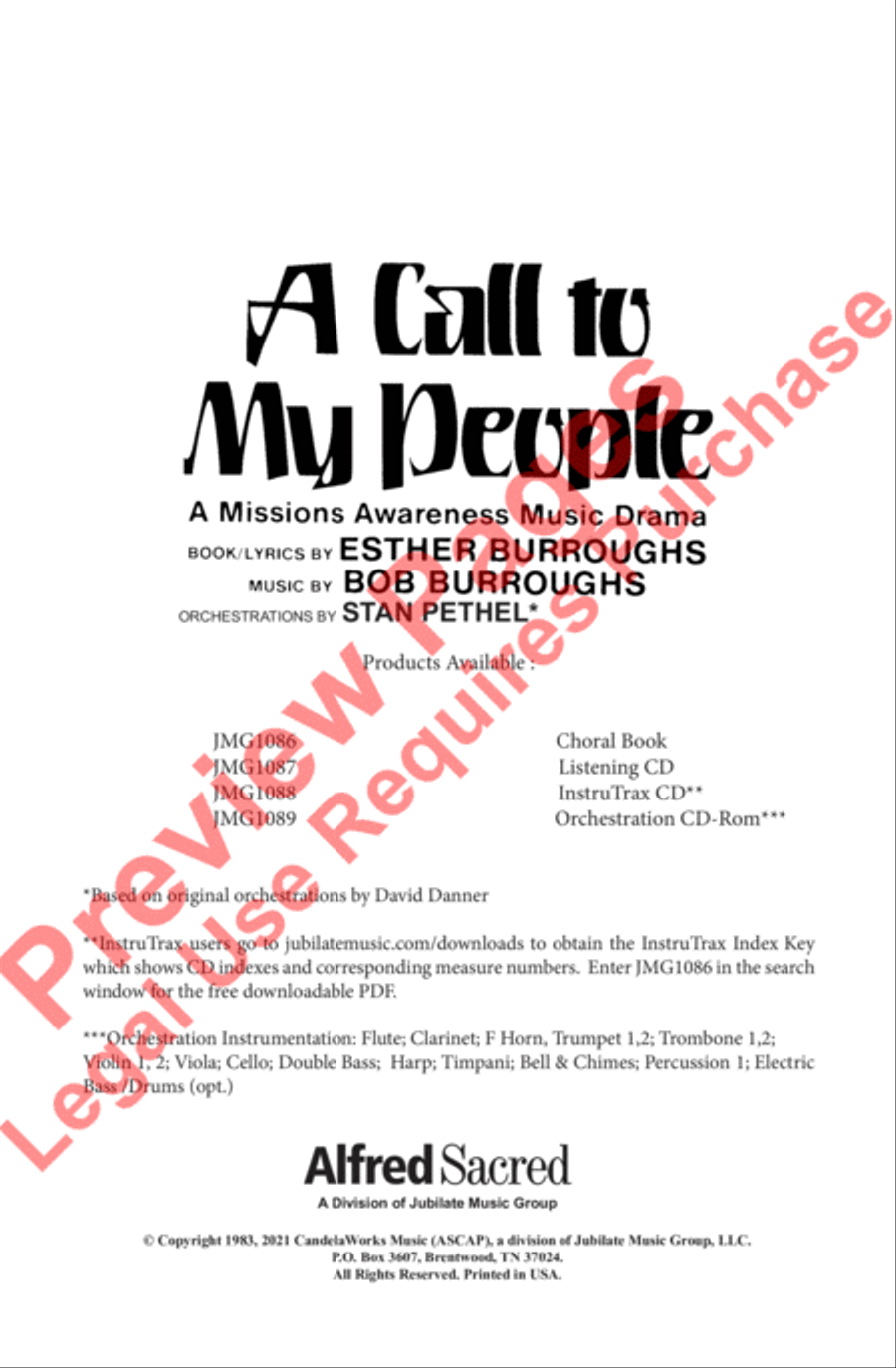 A Call to My People A Call to My People 4-Part scores gallery preview page 2