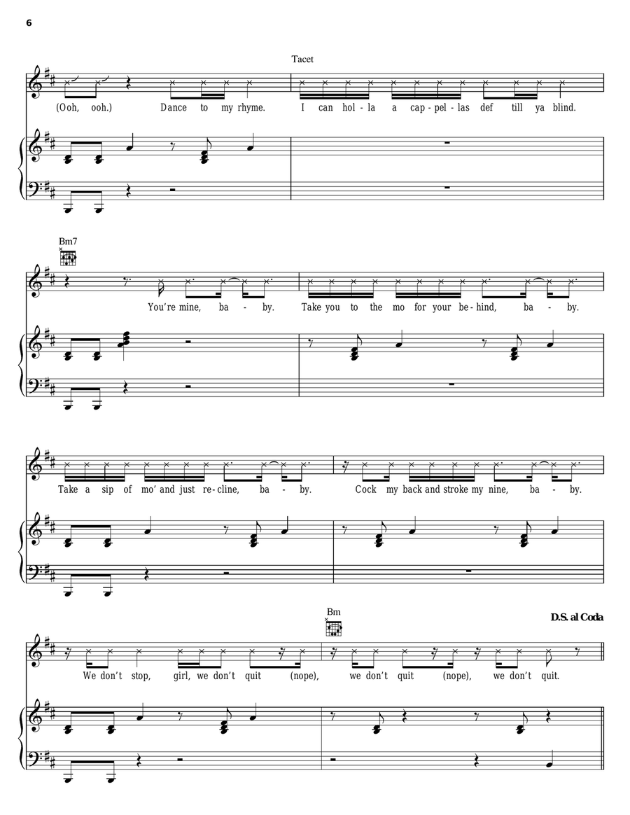 Labor Day (It's A Holiday) Piano, Vocal, Guitar scores gallery preview page 6