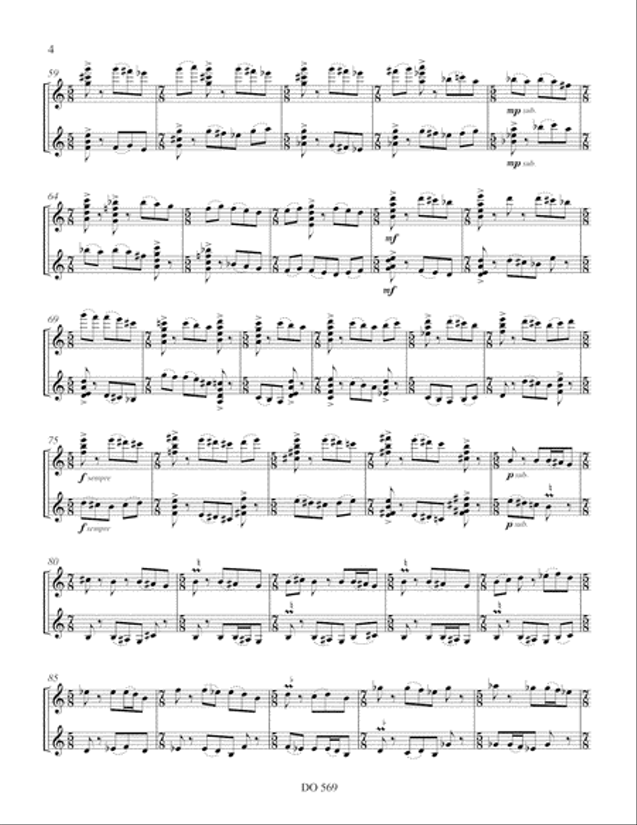 Reflet IV Classical Guitar scores gallery preview page 4