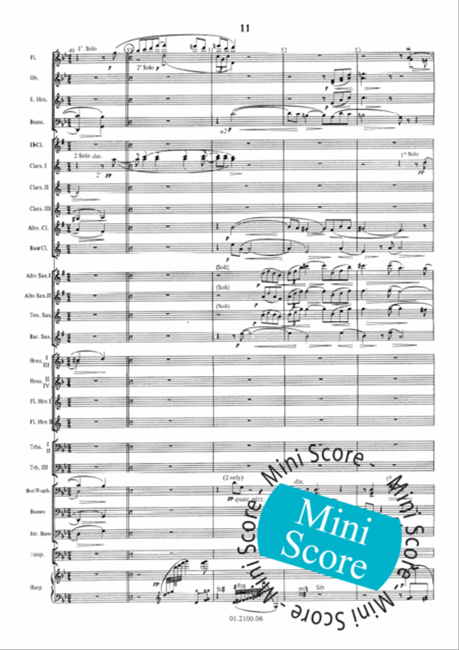Pavane Pour une Infante Defunte Concert Band scores gallery preview page 15