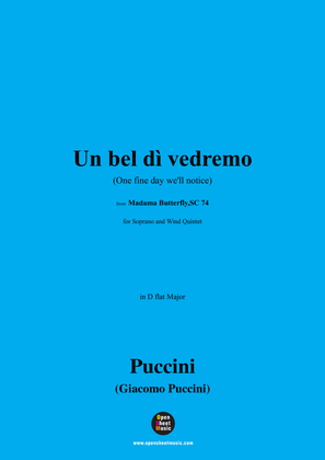 G. Puccini-Un bel dì vedremo(One fine day we'll notice),Act II,in D flat Major