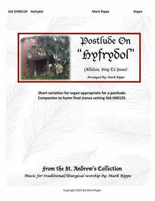 Book cover for Postlude On "Hyfrydol" (Alleluia, Sing To Jesus) StA OV00139