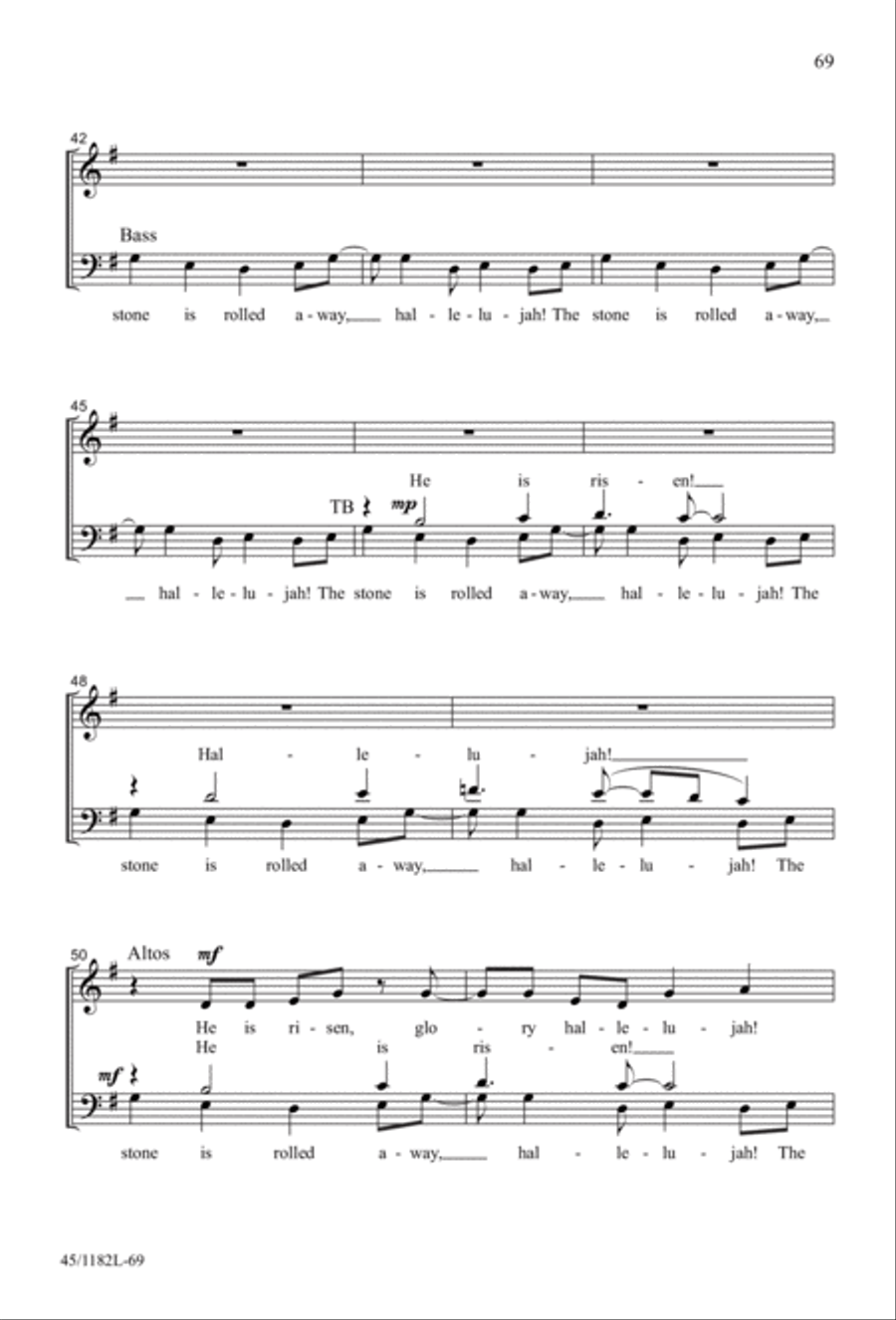 All Around A Cappella 4-Part scores gallery preview page 51