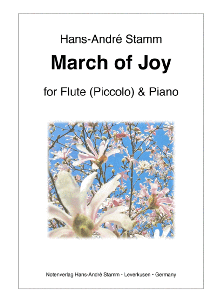 March of Joy for Flute (Piccolo) and Piano Small Ensemble scores gallery preview page 1