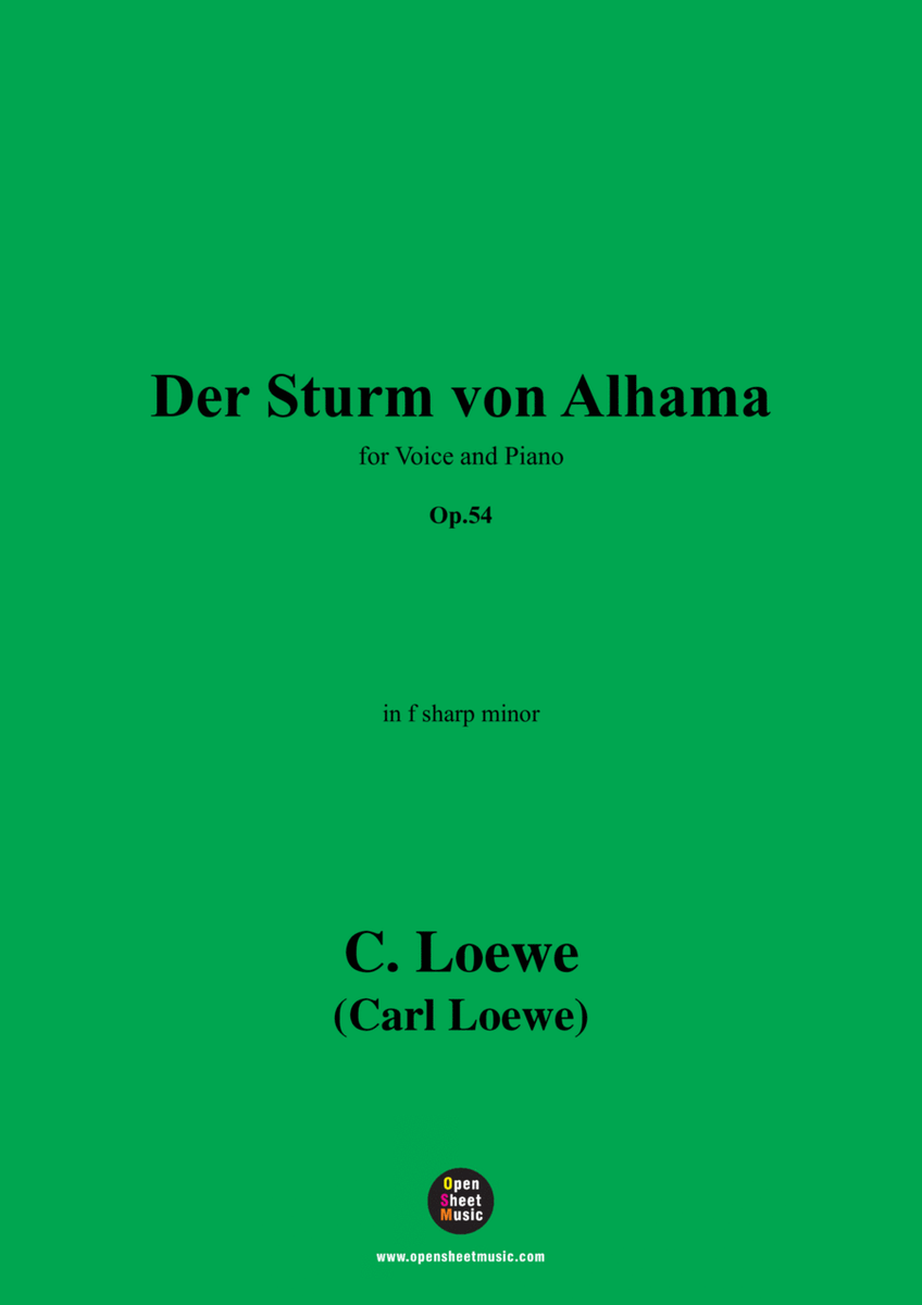 C. Loewe-Der Sturm von Alhama,in f sharp minor,Op.54 image number null