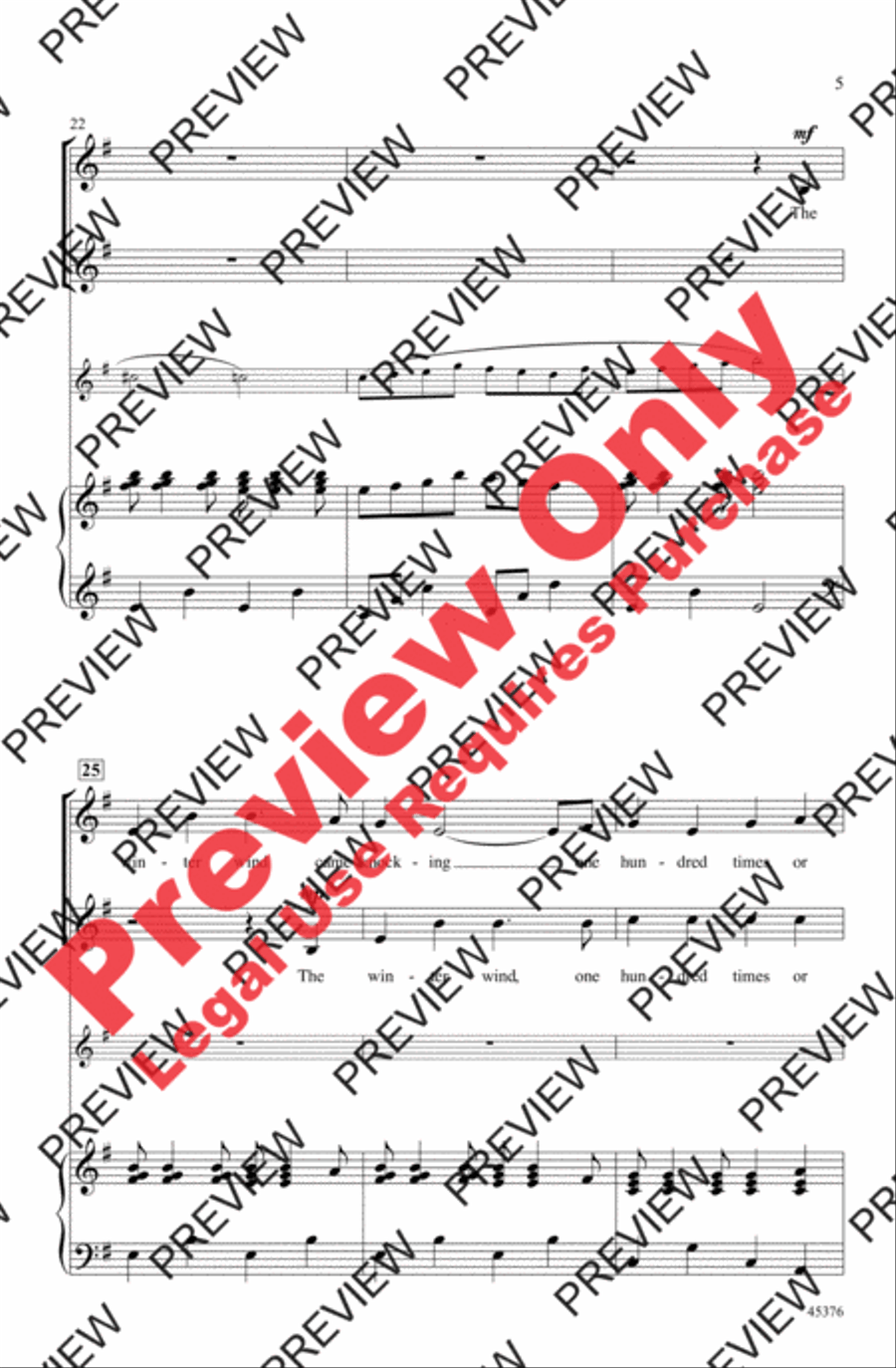 The Winter Wind 2-Part scores gallery preview page 5