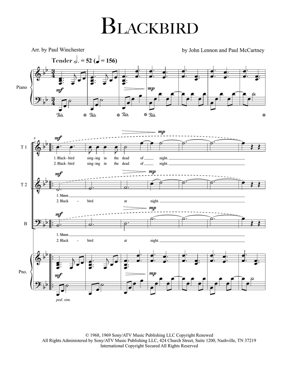 Blackbird TTB scores gallery preview page 1