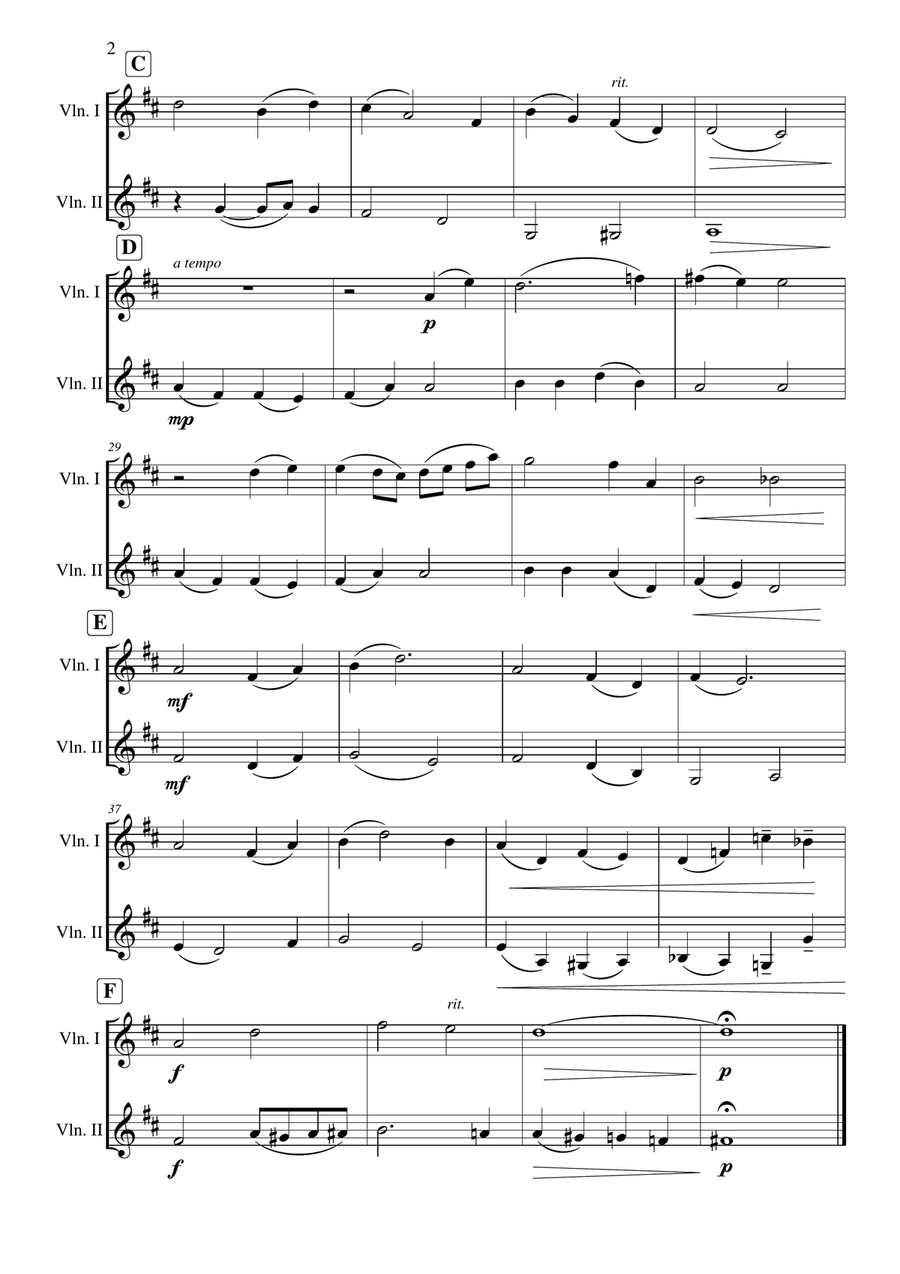 Jesus Loves Me Jesus Loves Me String Duet scores gallery preview page 3