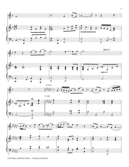 Gary Lanier: 3 BEAUTIFUL HYMNS, Set IV (Duets for Violin & Piano) image number null