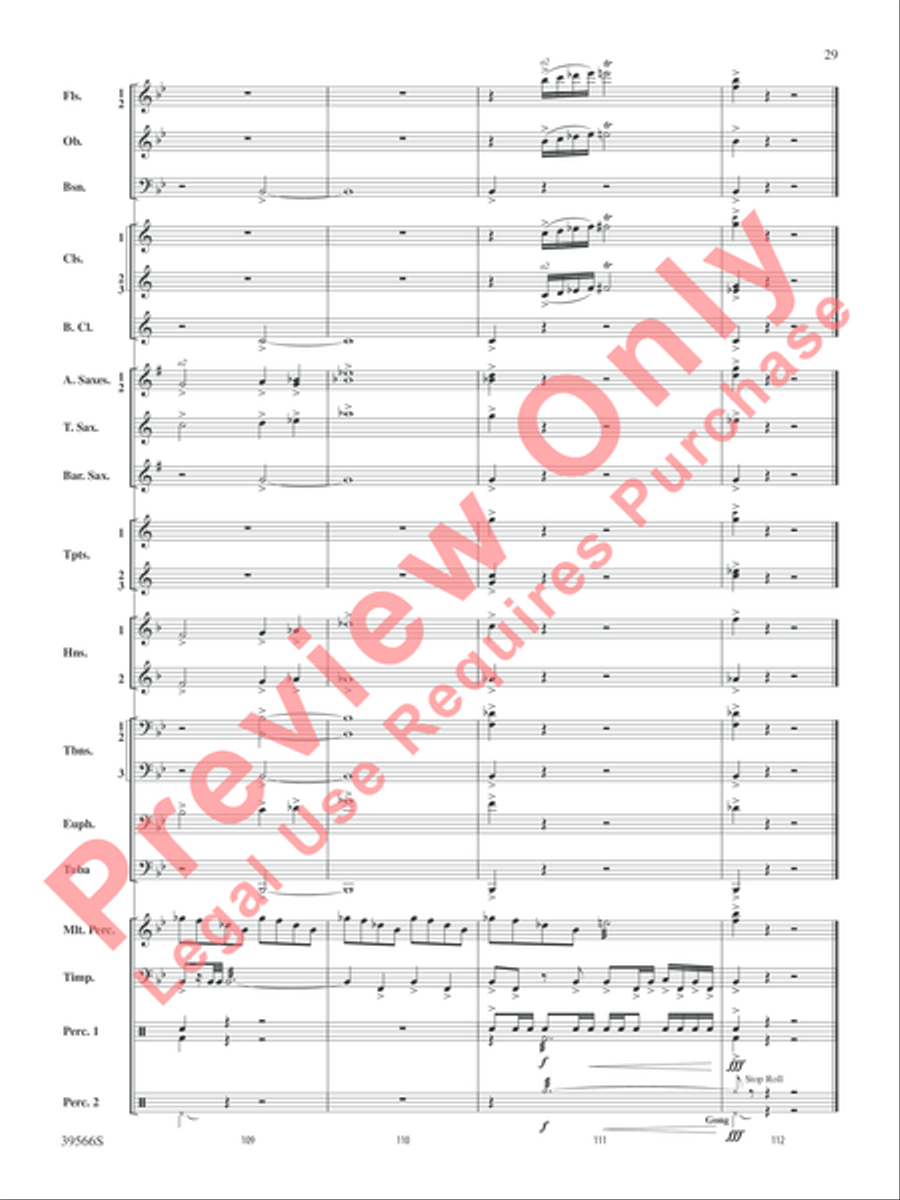 At the Movies with Danny Elfman Concert Band scores gallery preview page 30