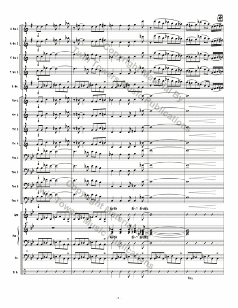 Espionage 1 Espionage 1 Jazz Ensemble scores gallery preview page 9