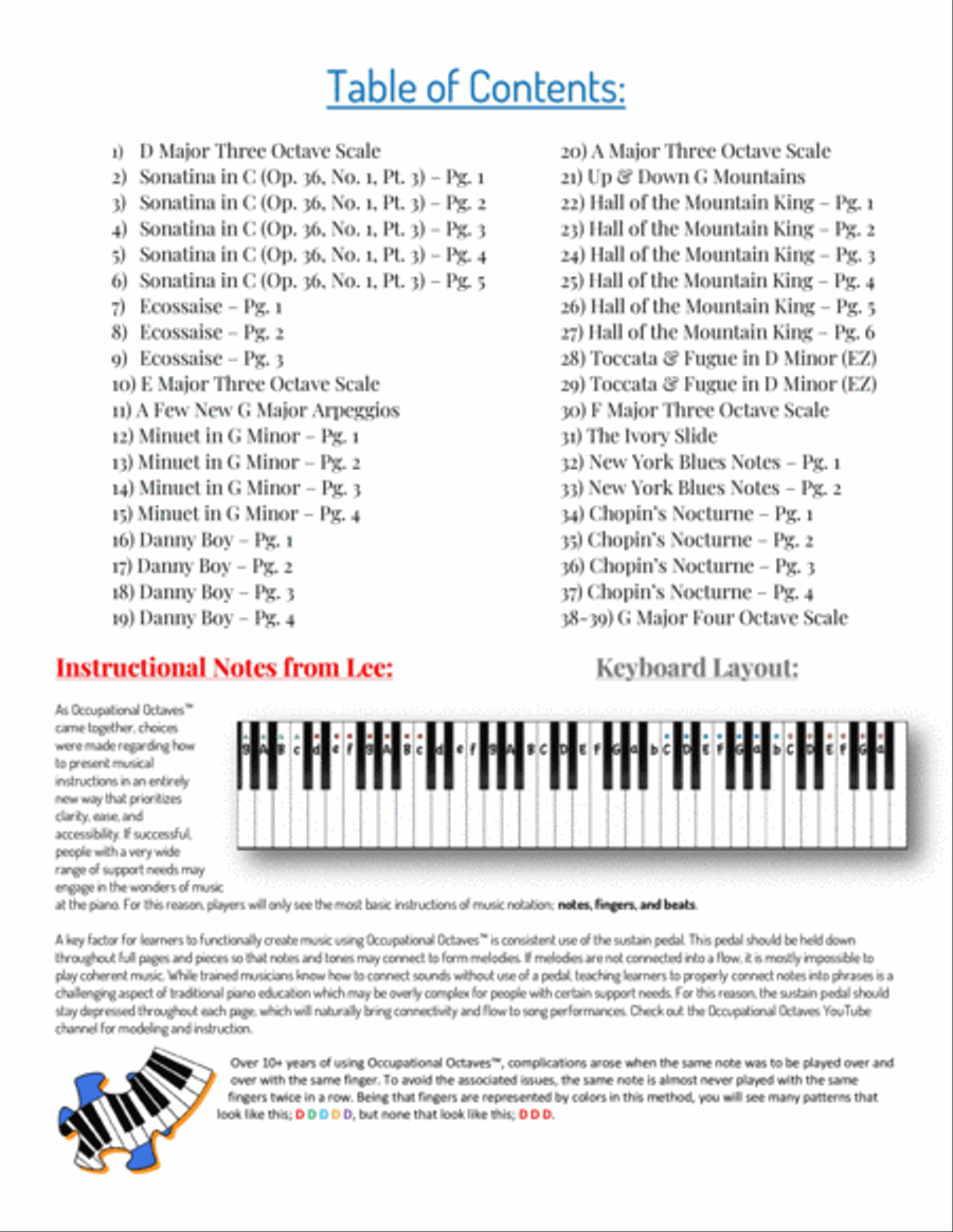 Occupational Octaves Piano™ - Book 8 Piano Solo scores gallery preview page 2