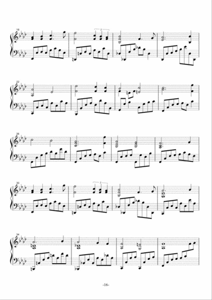 Shapes of a Dream No.7, F minor, Op.54 No.7 Piano Solo scores gallery preview page 3