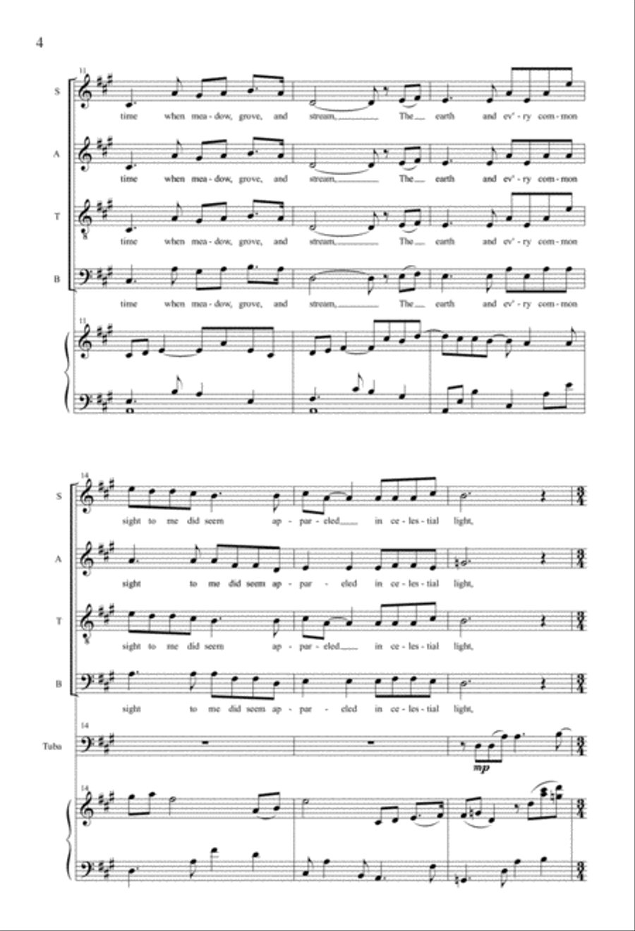 There Was A Time 4-Part scores gallery preview page 3