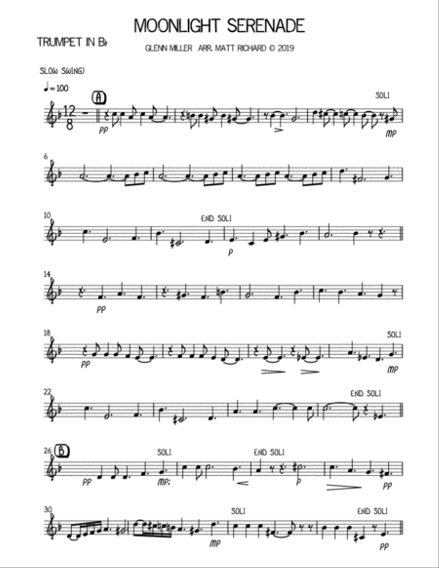 Moonlight Serenade Brass Ensemble scores gallery preview page 5