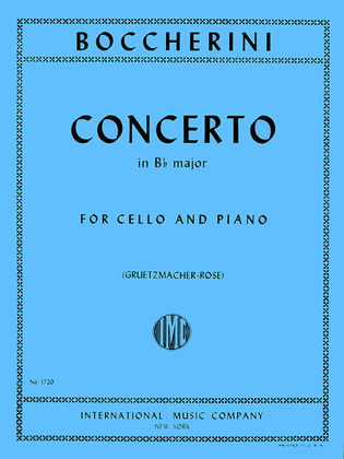 Book cover for Concerto In B Flat Major