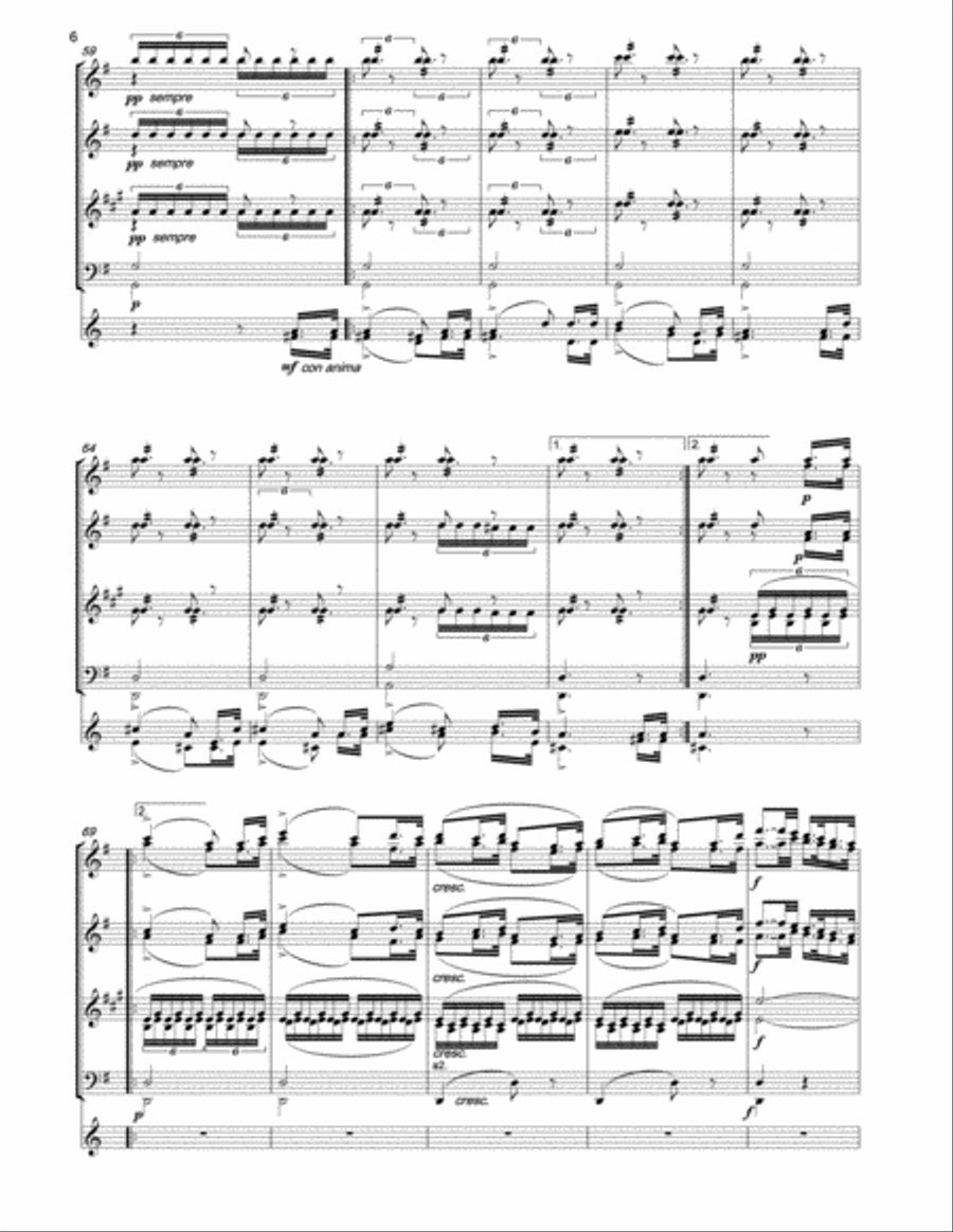 WEBER 3 Pieces for woodwind & horns Horn scores gallery preview page 5