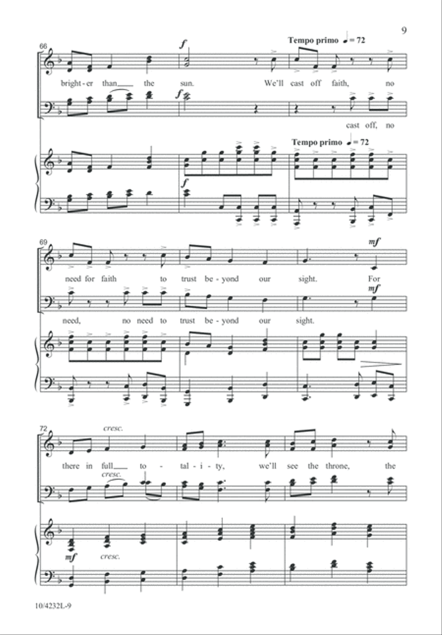 We Live by Faith We Live by Faith 4-Part scores gallery preview page 10