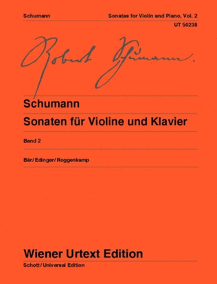 Book cover for Sonatas for Violin and Piano, WoO 2 - Volume 2