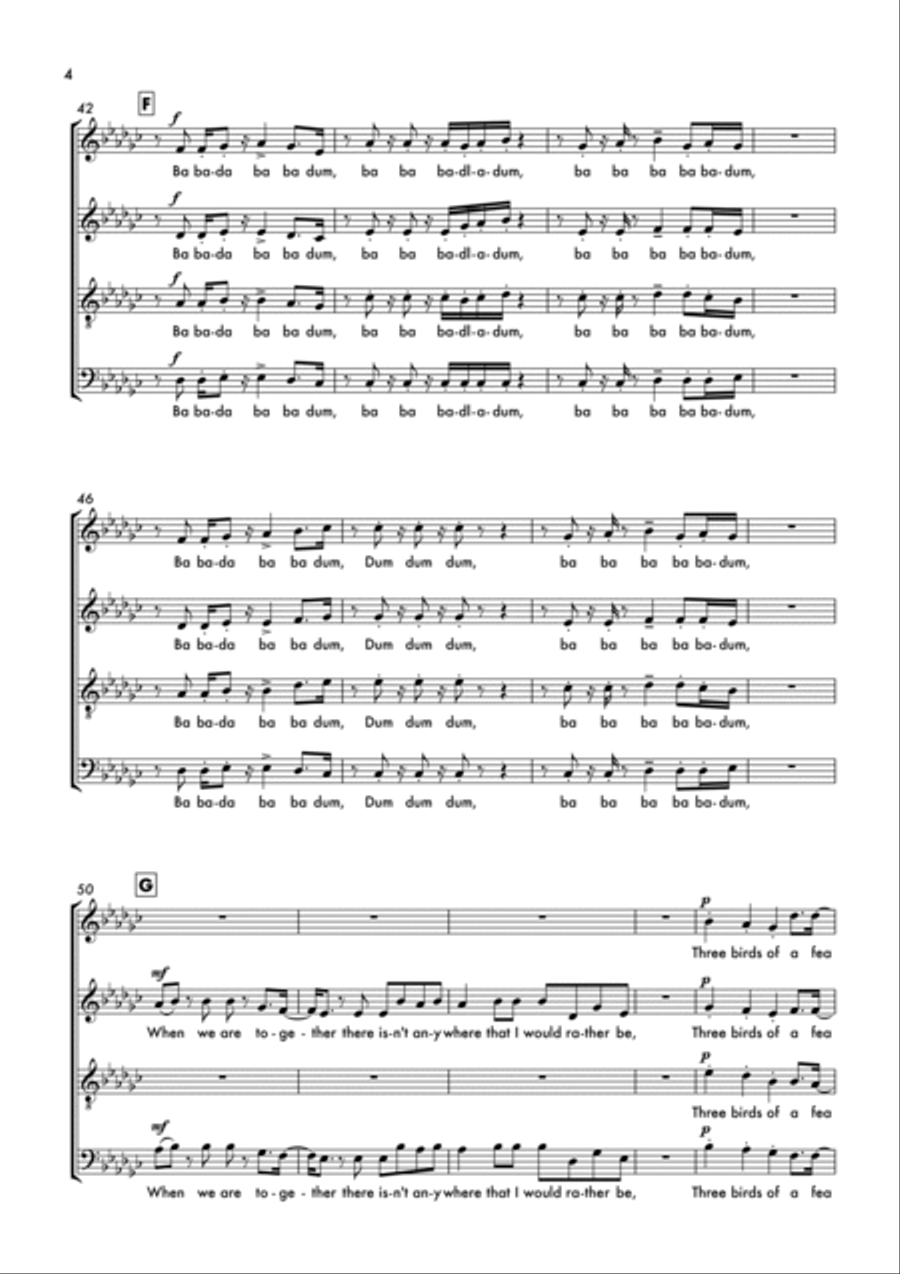 Think About Things Think About Things 4-Part scores gallery preview page 4