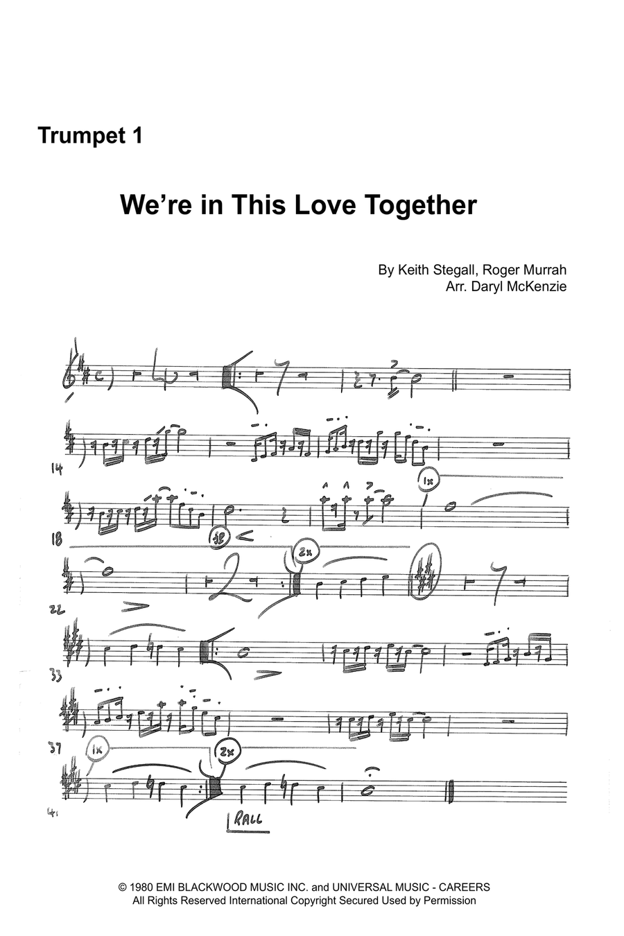 We're In This Love Together Large Ensemble scores gallery preview page 5