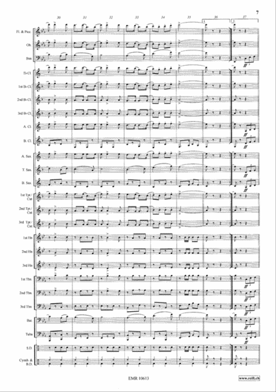 Mountain Valley Mountain Valley Concert Band scores gallery preview page 8