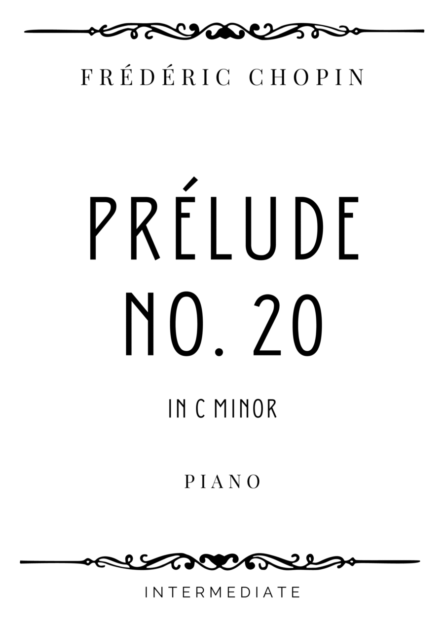 Chopin - Prelude No. 20 in C Minor - Intermediate Chamber Music scores gallery preview page 1