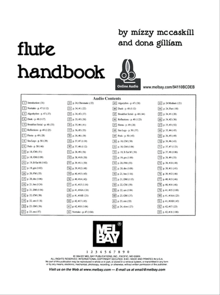 Flute Handbook Flute scores gallery preview page 2