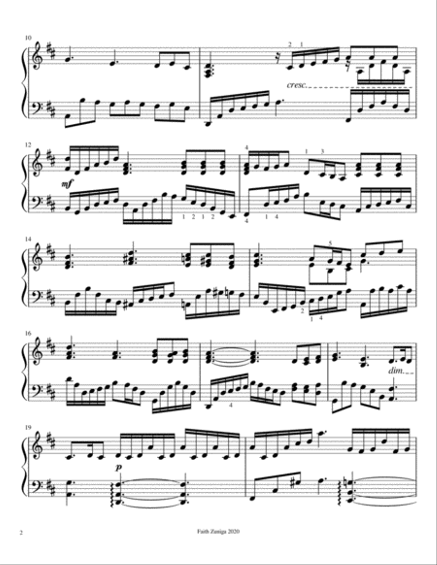 Blessed Assurance for Advanced Solo Piano Piano Solo scores gallery preview page 2