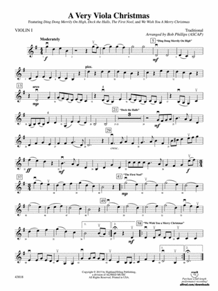 A Very Viola Christmas: 1st Violin