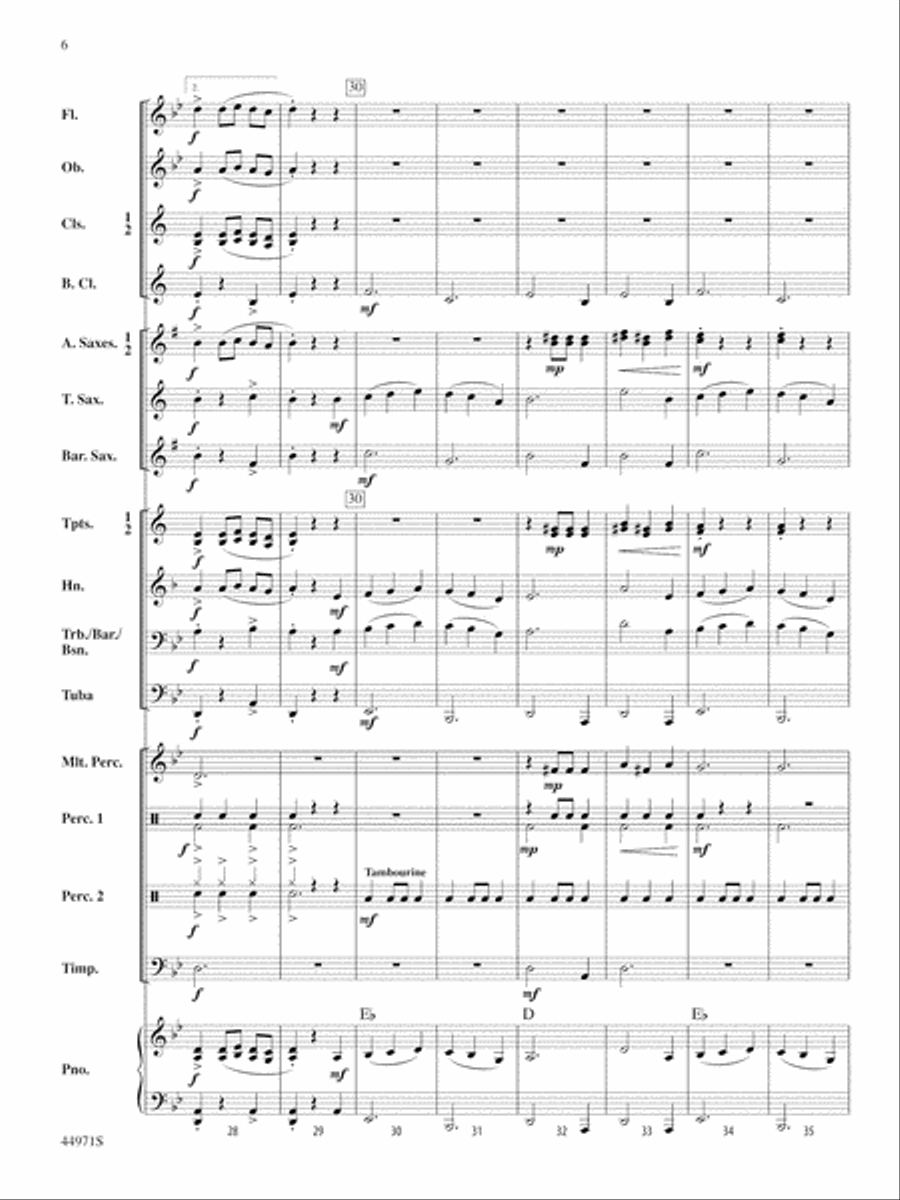 El Toro: Score Concert Band scores gallery preview page 6