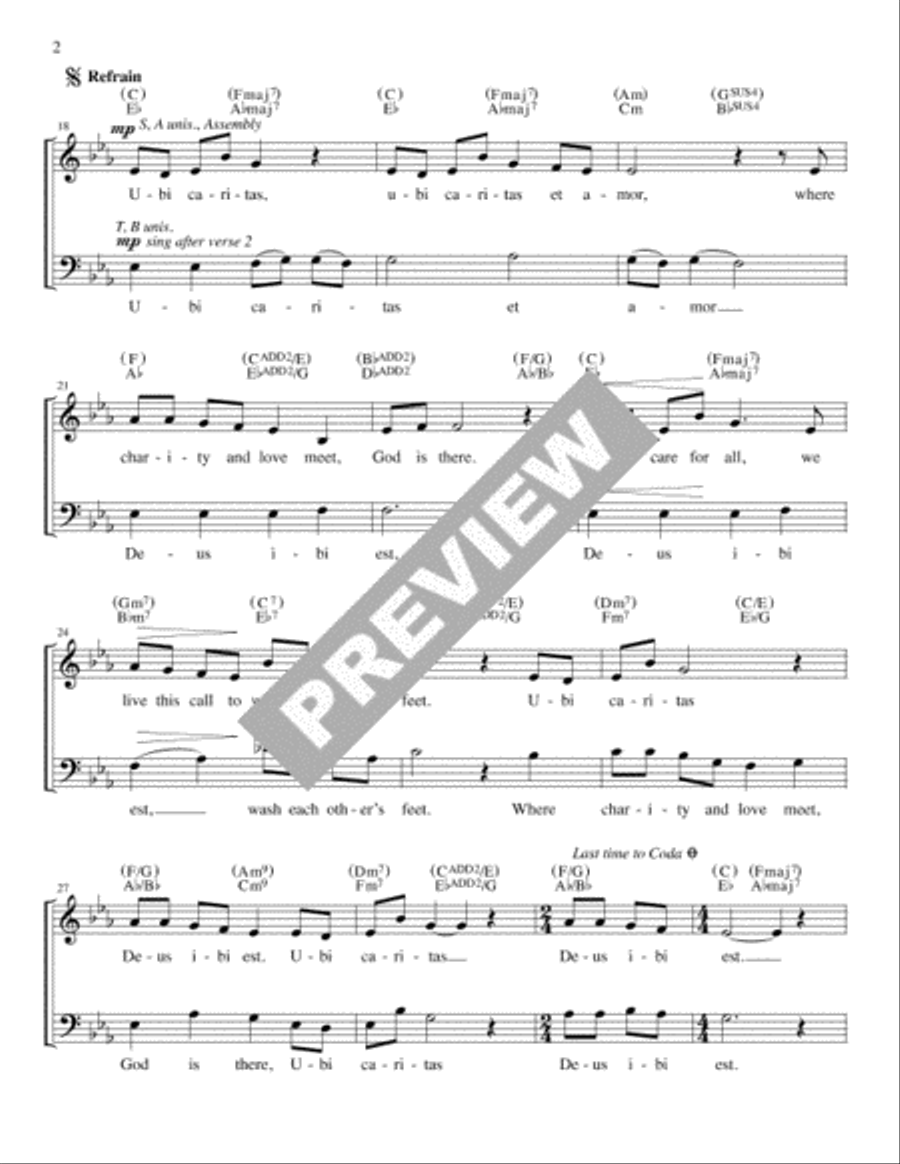 Ubi Caritas - Guitar edition Guitar scores gallery preview page 2