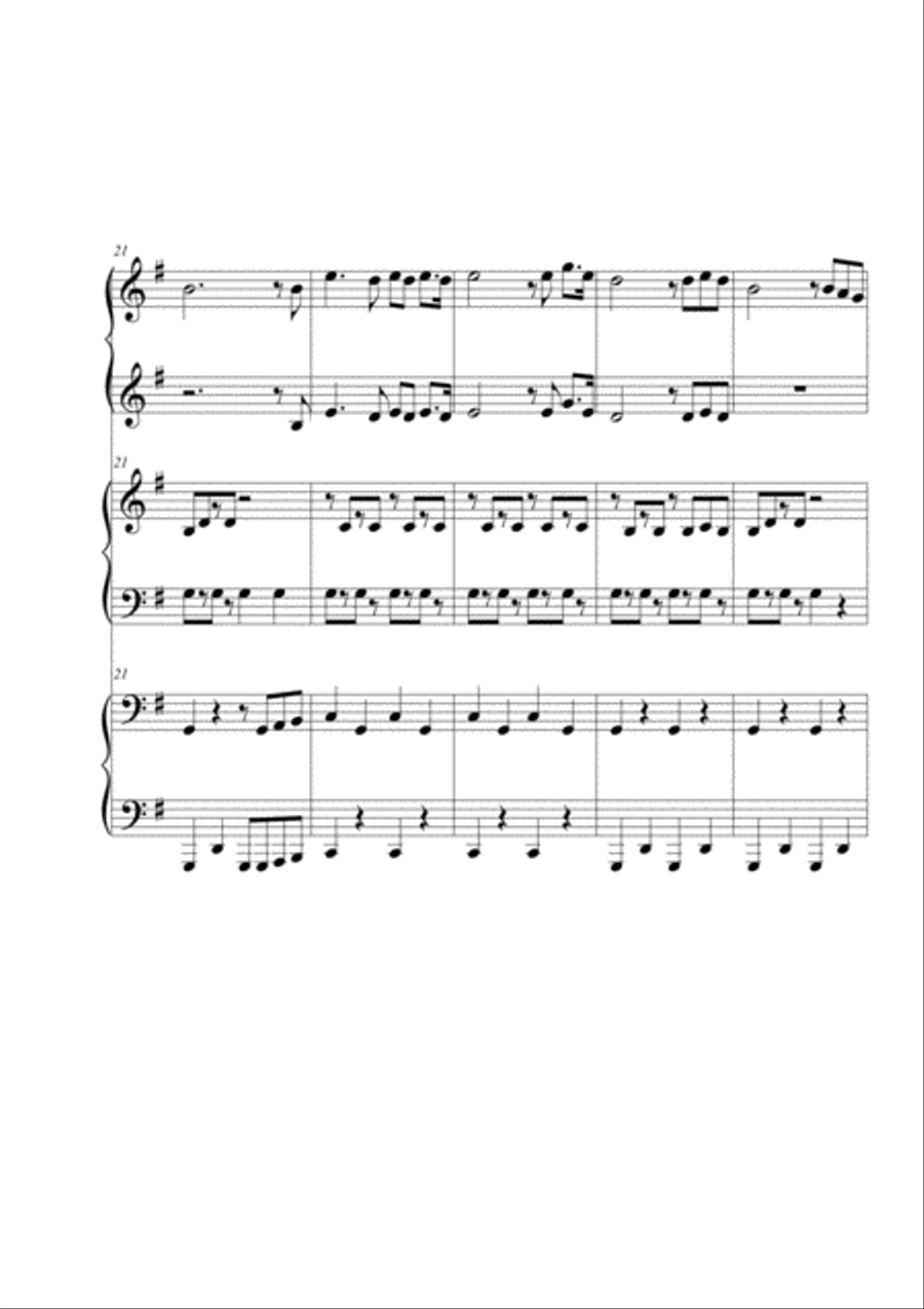El condor pasa. Piano 6 hands Piano Method scores gallery preview page 5