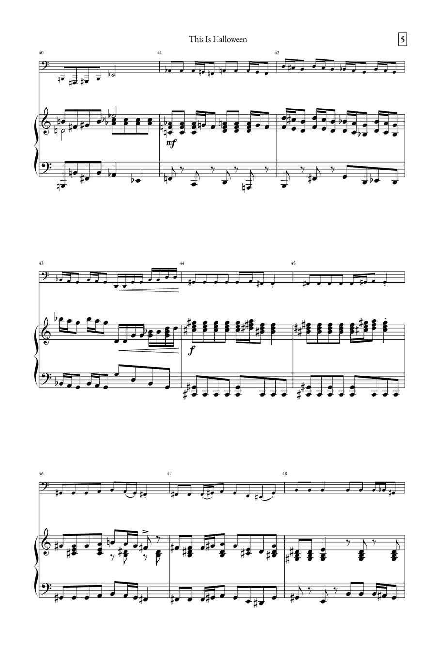 This Is Halloween Tuba scores gallery preview page 5