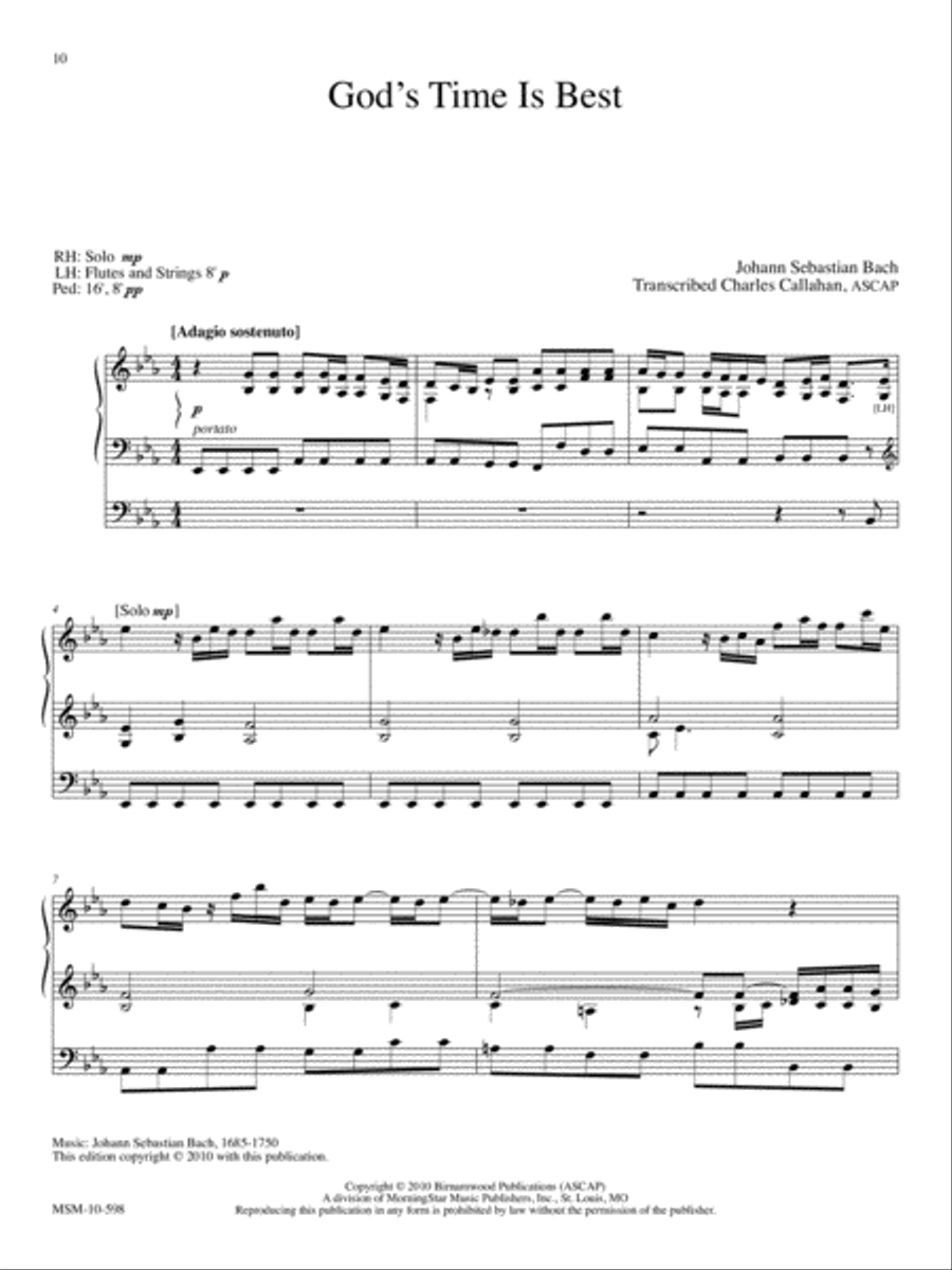 The Memorial Album Thirty Selections for Organ, Piano, or Keyboard Organ scores gallery preview page 5