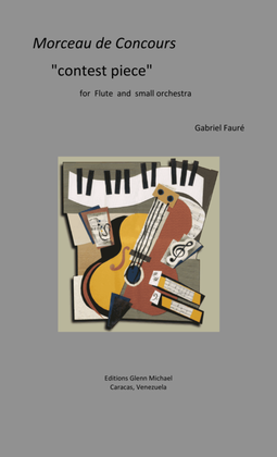 Book cover for Morceau de Concurs Contest piece for flute & strings