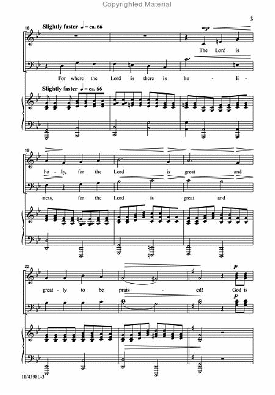 Our Lord Is in This Place 4-Part scores gallery preview page 4