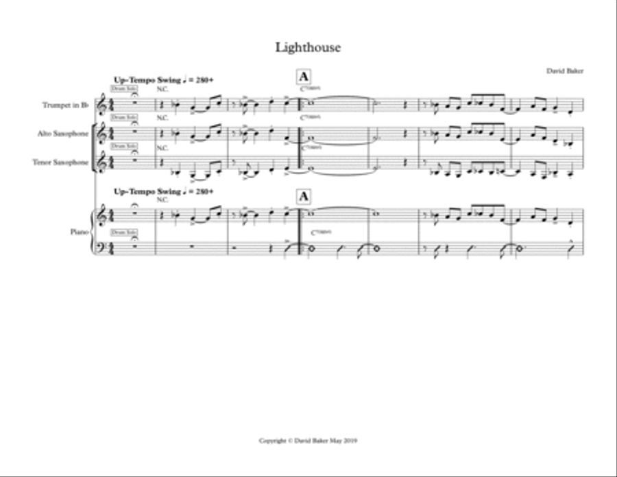 Lighthouse Jazz Ensemble scores gallery preview page 1