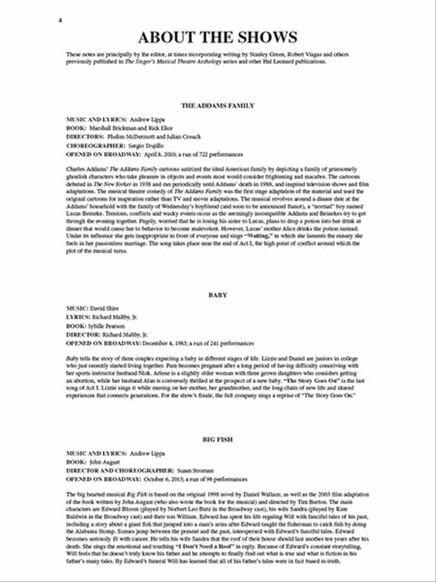 The Singer's Musical Theatre Anthology - Volume 6 Voice scores gallery preview page 4