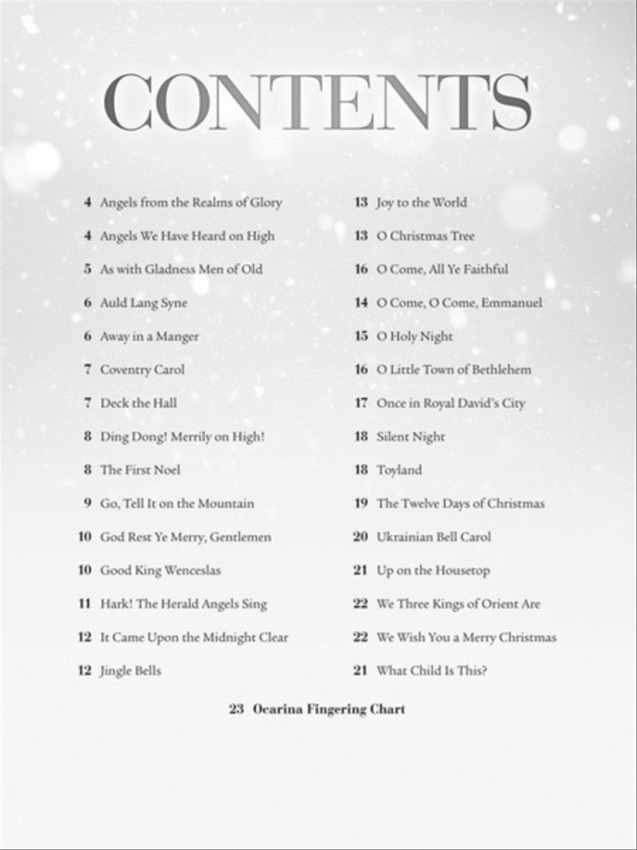 Christmas Carols for Ocarina ocarina scores gallery preview page 2