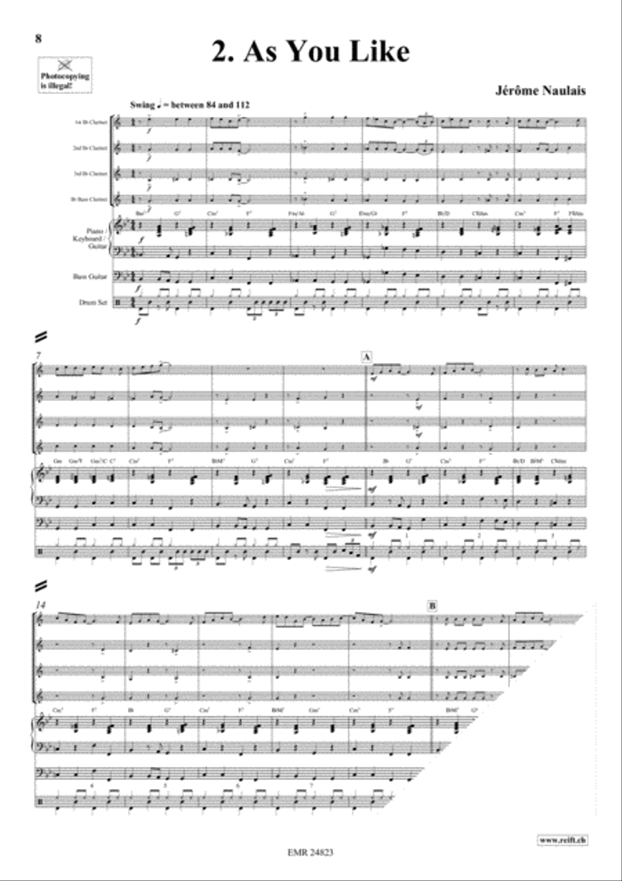 Play With Your Band Volume 1 Clarinet Quartet scores gallery preview page 4