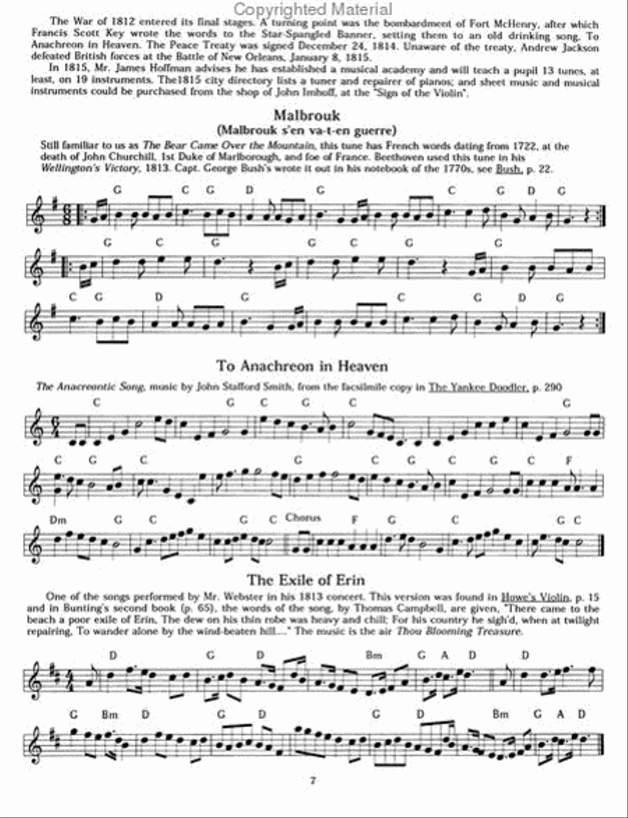 Popular Music of Cincinnati & the Ohio River Frontier -1788 to 1825 Violin scores gallery preview page 2