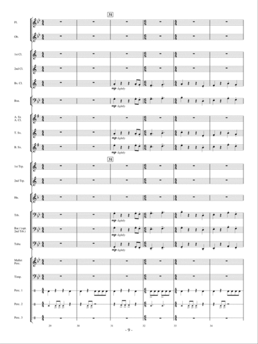 Panther In The Sky Concert Band scores gallery preview page 8