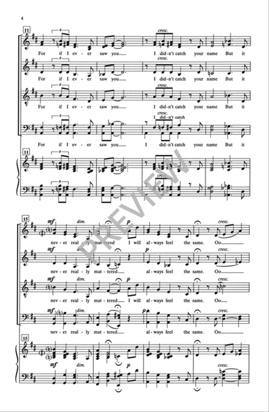 I WIll 4-Part scores gallery preview page 5