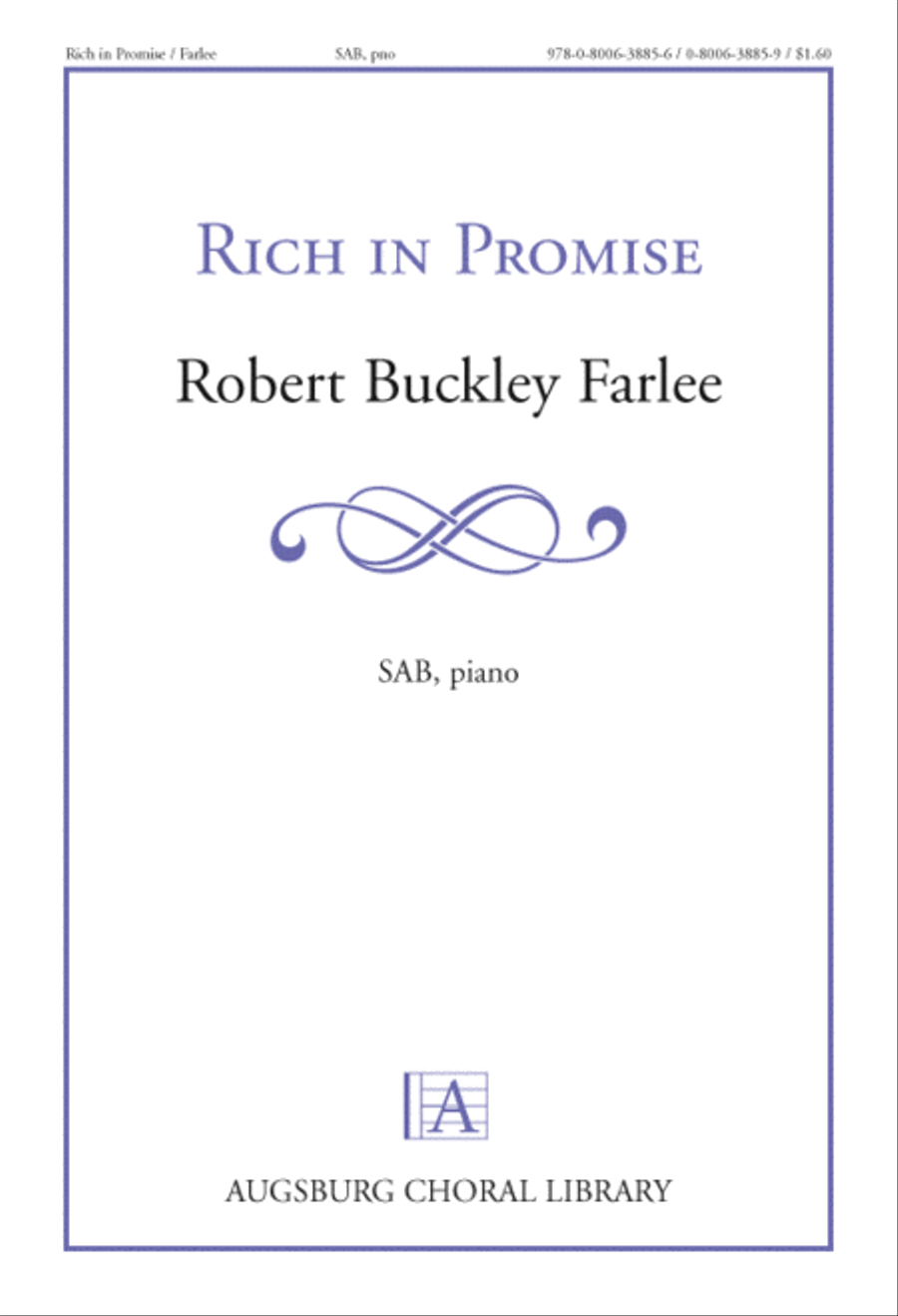 Rich in Promise Rich in Promise 3-Part scores gallery preview page 1