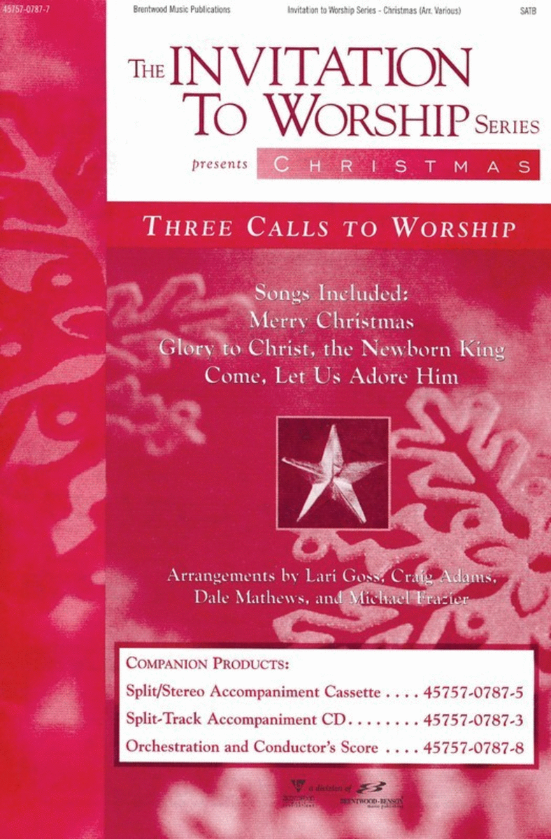 Invitation To Worship Christmas Satb