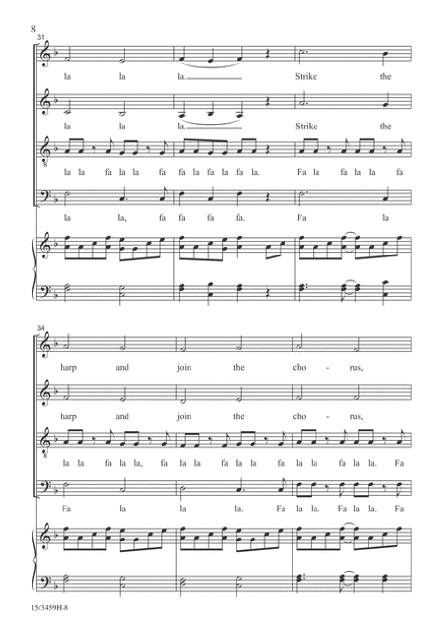 Deck the Hall...In a Minute and a Half 4-Part scores gallery preview page 7