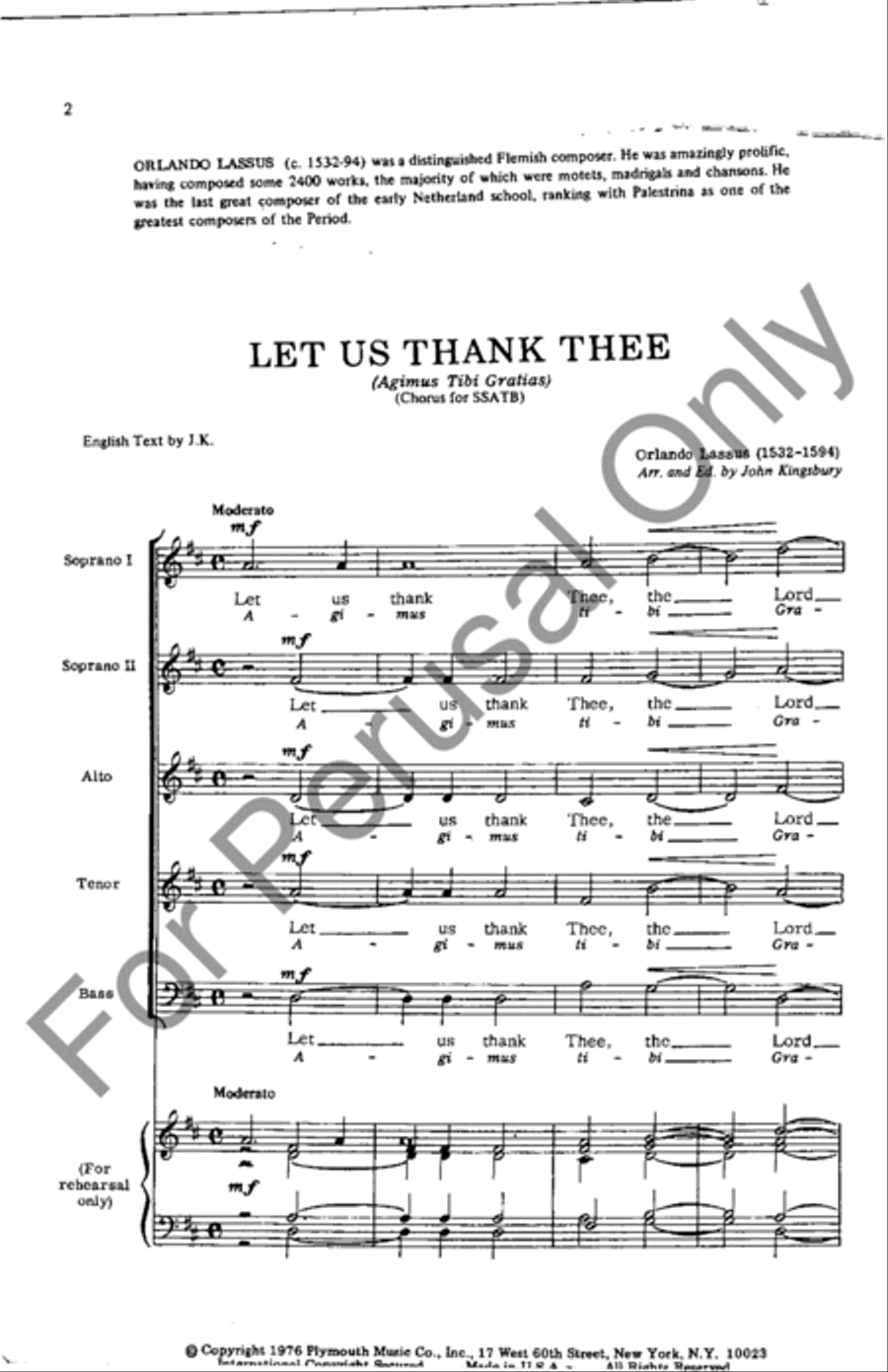 Let Us Thank Thee SSATB scores gallery preview page 2